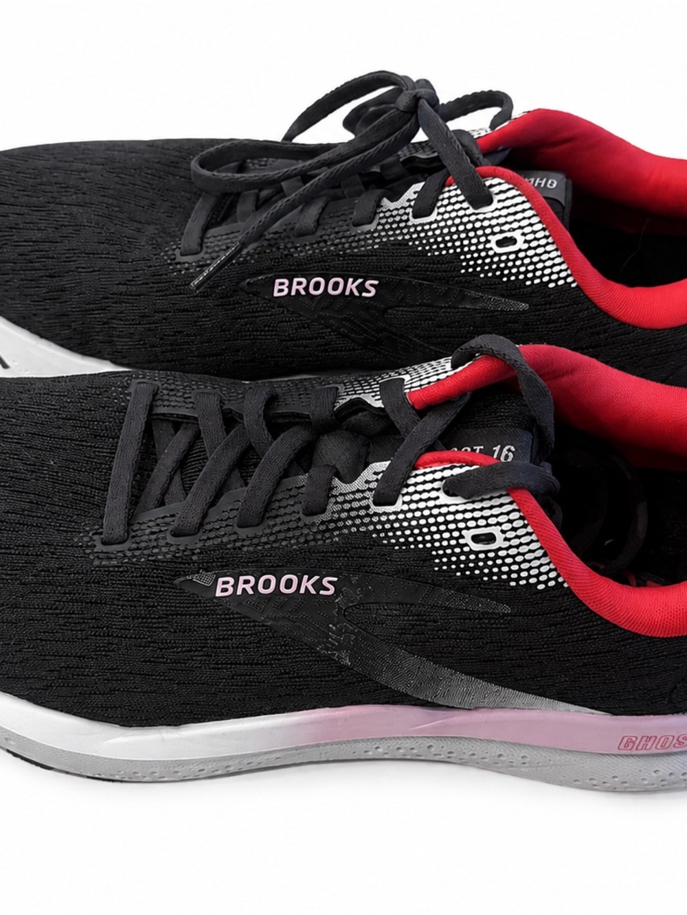 Brooks Ghost 16 Women’s Size 10B Black Pink Walking Running Shoes